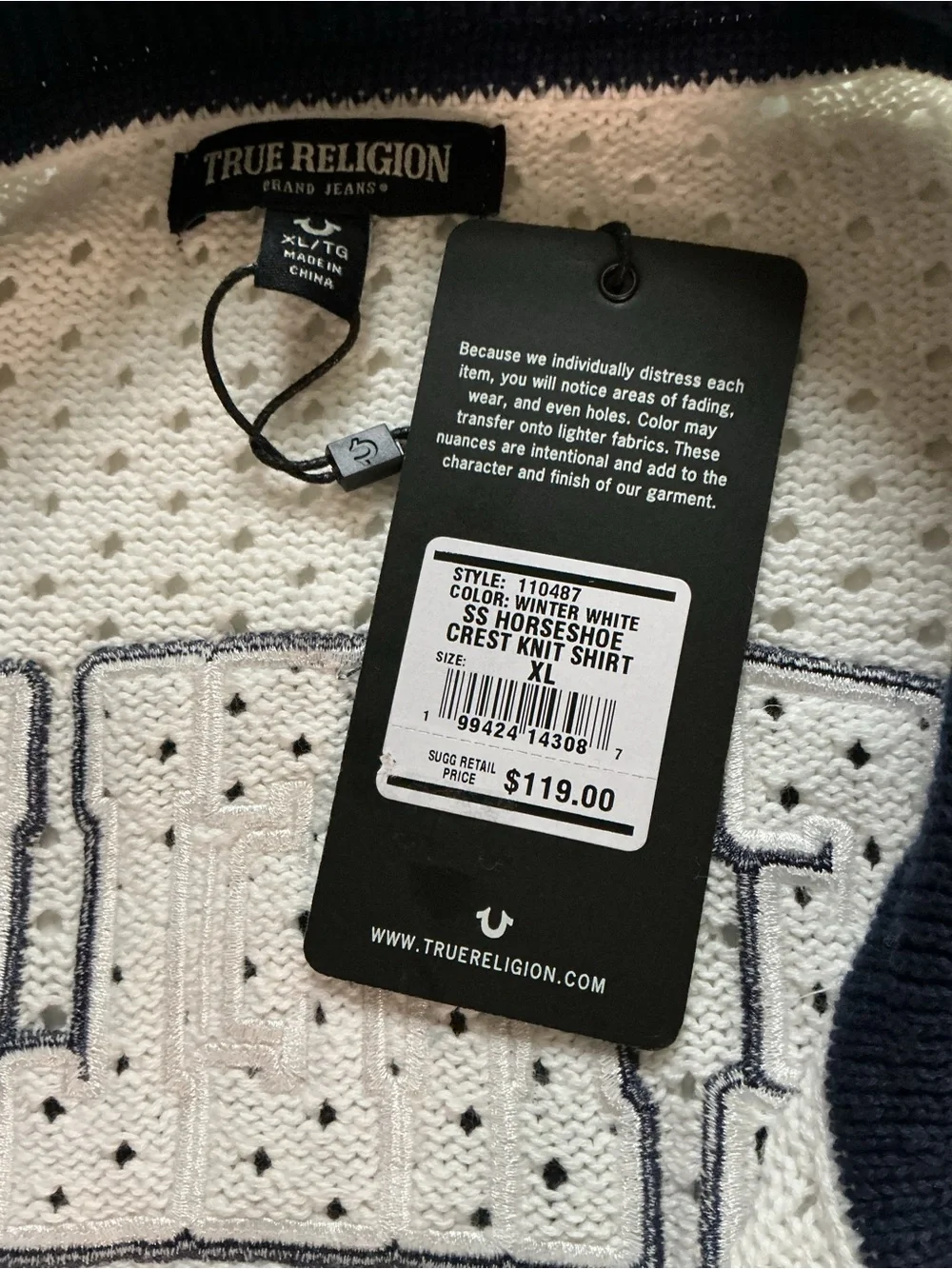 True Religion breathable open